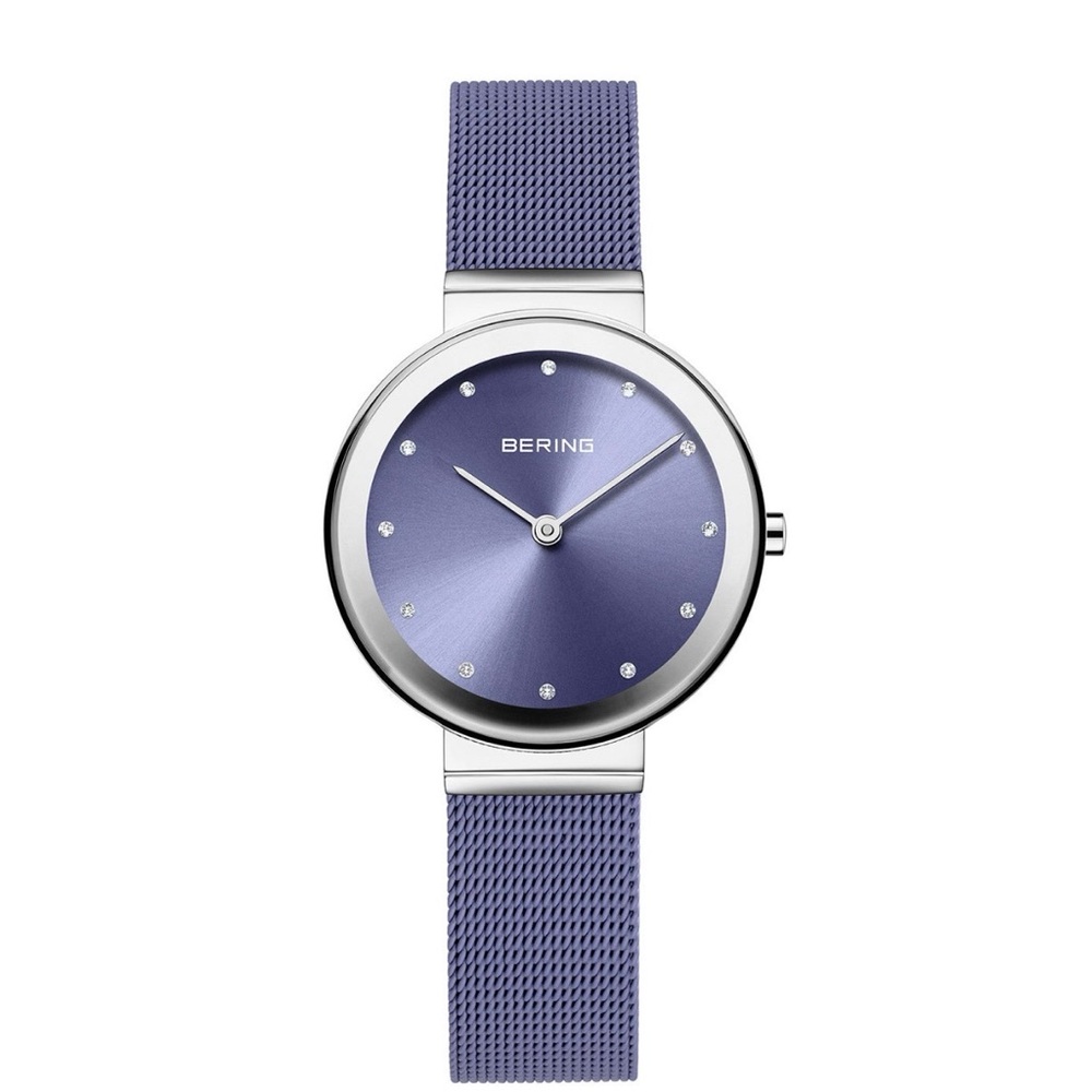 Bering Women's Watch Classic 10131-909 Lavender Dial Mesh Stainless Steel